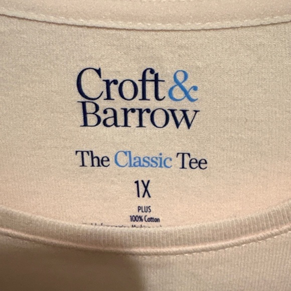 Croft & Barrow Pink Long Sleeve Tee - Picture 2 of 5